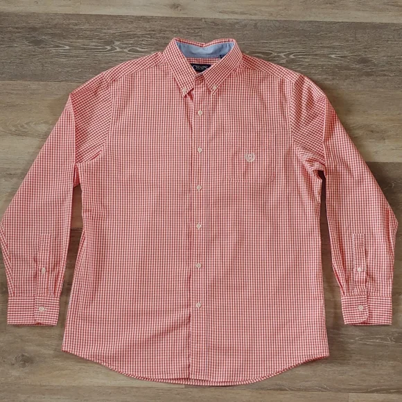 chaps stretch easy care long sleeve shirts